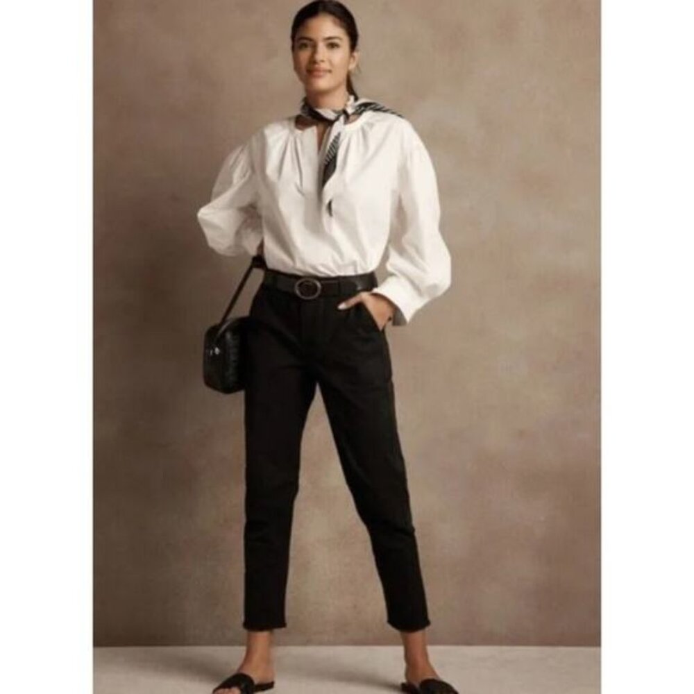 Banana Republic Factory Black Girlfriend Authentic Chino Pants Size 10